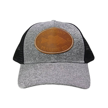 New Authentic Mercury Hat-Gray with Tan Patch Black Mesh