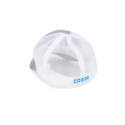 New Authentic Costa Trucker Stretch Hat Marlin -Gray with White Mesh
