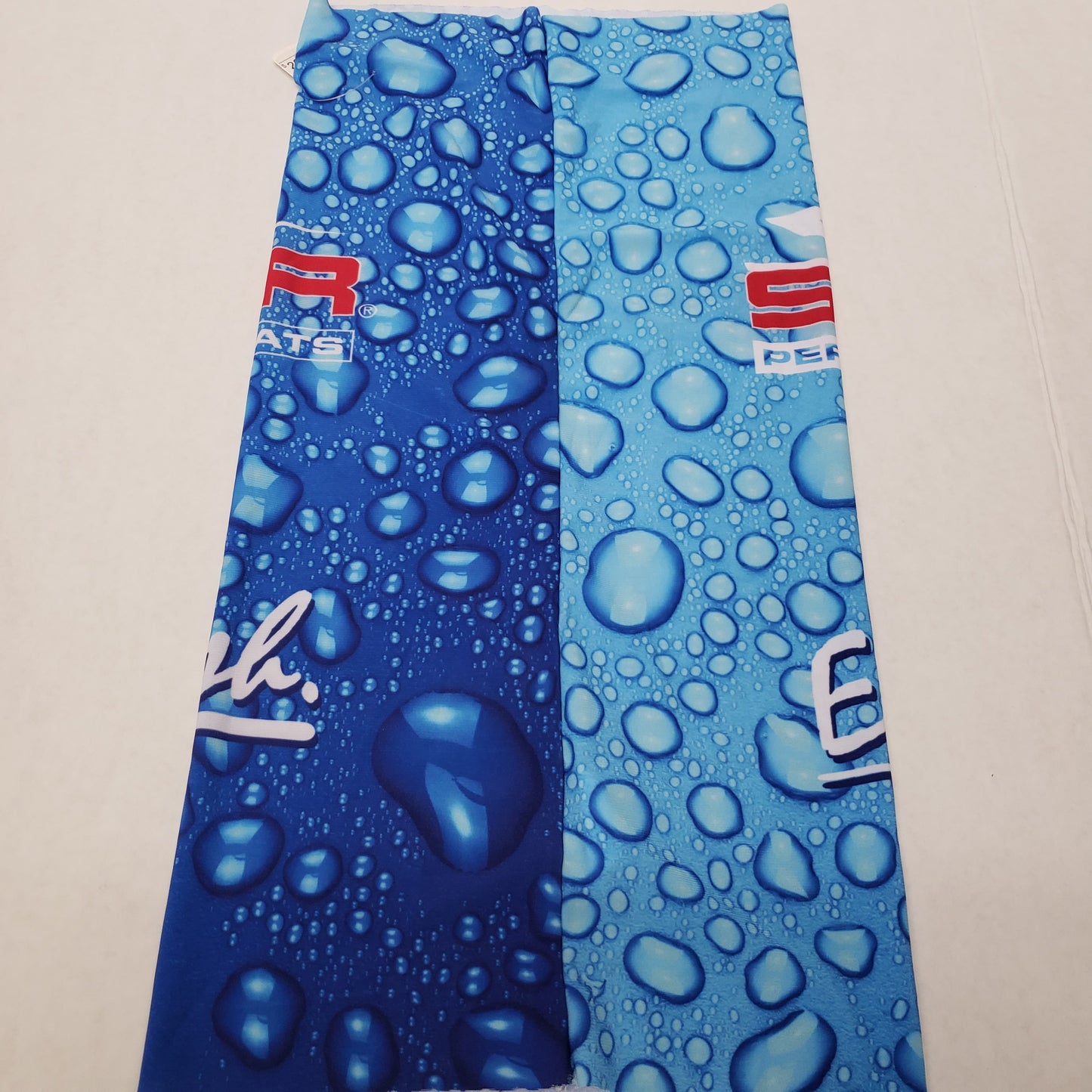New Skeeter Sun Shield Gaiter Mask With Logo/Water Drops Blue