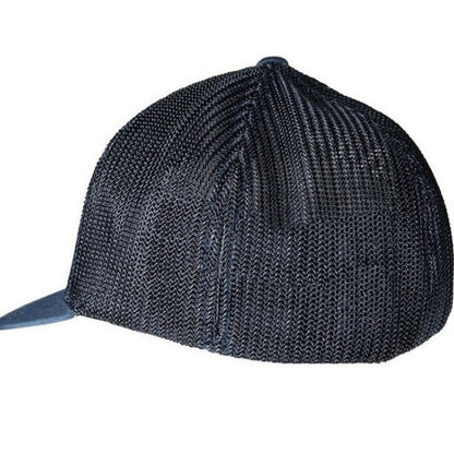 New Authentic Yamaha Mesh Flex Fit Hat Navy/Navy Mesh/ White Logo