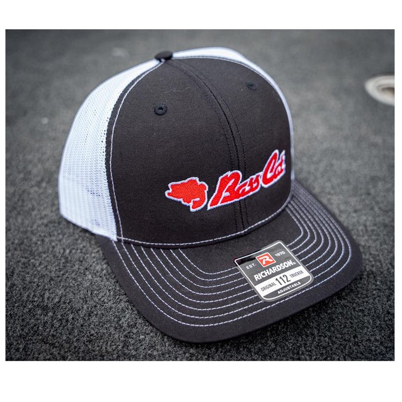 Black with White Mesh