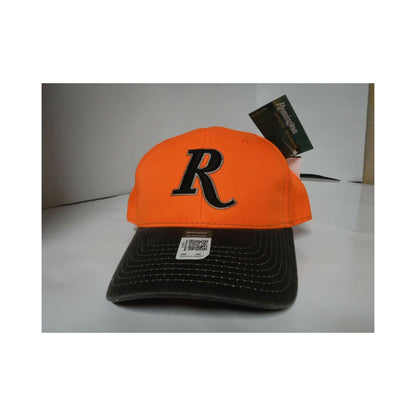 Remington Hat Adjustable Orange /Black Letter R/ Black Bill