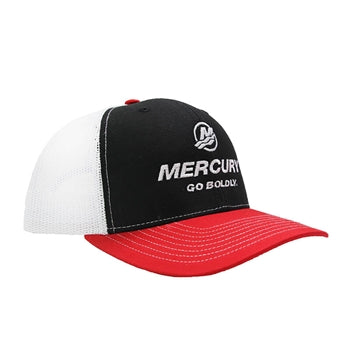 New Authentic Mercury Marine Go Boldly Richardson Trucker Hat