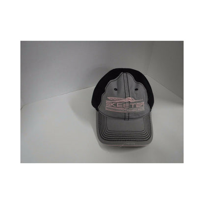 New Authentic Skeeter Richardson Hat Ladies Distressed/ Front Gray/ Back Black/ Pink Logo